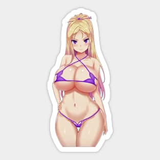 Sexy anime girl in bikini Sticker